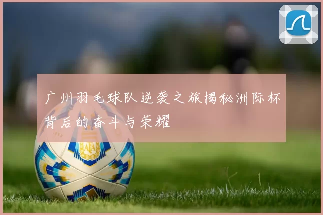 广州羽毛球队逆袭之旅揭秘洲际杯背后的奋斗与荣耀