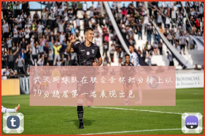 武汉网球队在联合会杯积分榜上以79分稳居第一名表现出色